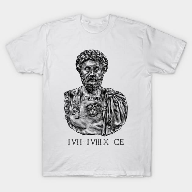 Philosopher King: Tribute to Marcus Aurelius T-Shirt by Holymayo Tee